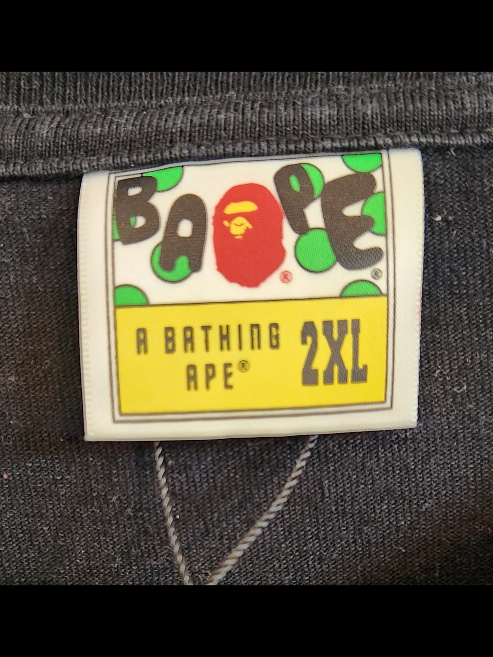 A Bathing Ape Black Long Sleeve Tee with Logo - Picture 5 of 5